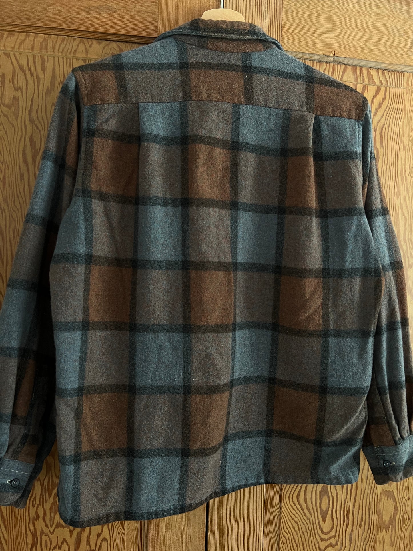 Wool plaid shirt