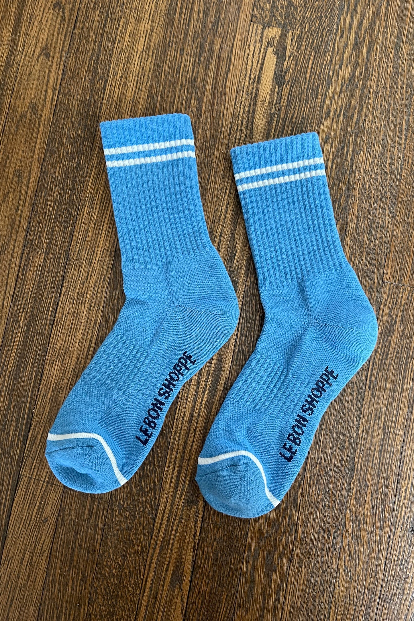 Boyfriend Socks: Blue Grey