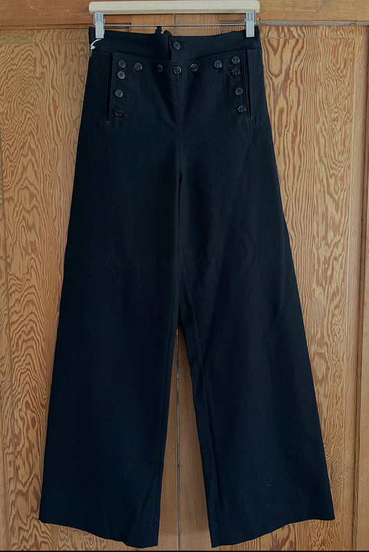 Wool sailor pants