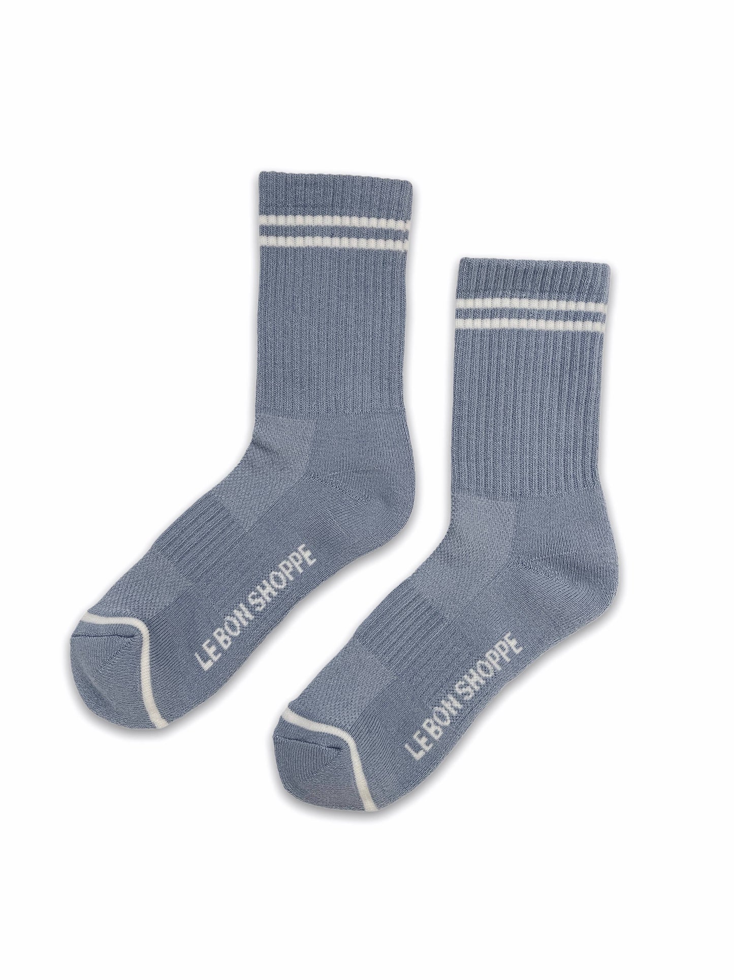 Boyfriend Socks: Blue Grey