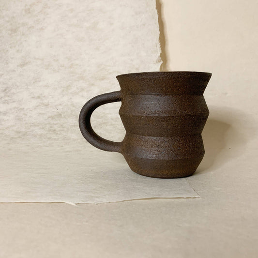 Angled Mug: Dark Brown